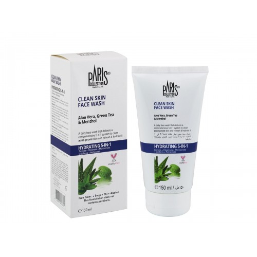 Paris Collection Clean Skin Face Wash Hydrating 5 in 1 150ml